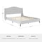 Martha Stewart Amelia Queen Upholstered Platform Bed w/Curved Headboard and Cushioned Siderails, Wood Slat, Gray TW-3WDB02B-Q-GY-MS - alternate 6